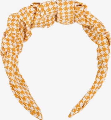 styleBREAKER Haarschmuck 'Haarreif mit Hahnentritt Muster' in Gelb