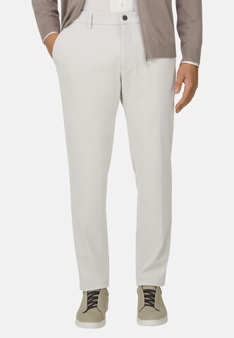Regular Pantalon chino 'Performance' Boggi Milano en blanc : devant