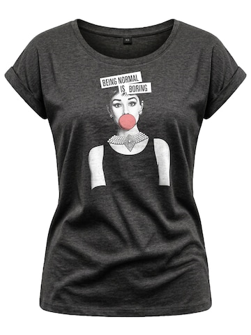 MAKAYA Shirt 'Normal is Boring' in Grau: Vorderseite