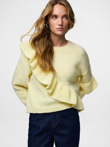PIECES Sweater 'PCNOR' in Yellow