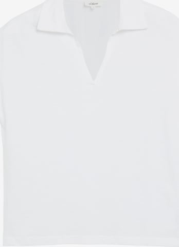 s.Oliver Poloshirt in Weiß: Vorderseite