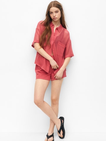 Pull&Bear Blouse in Rood