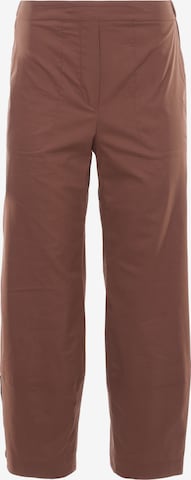 HELMIDGE Loosefit Broek in Bruin: voorkant