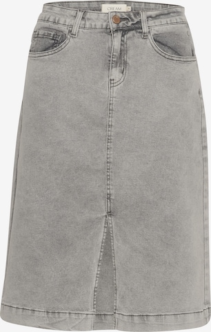 Cream Nederdel 'Jannie' i grå: forside