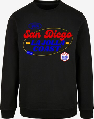 Sweat-shirt 'San Diego' F4NT4STIC en noir : devant