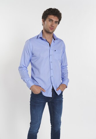 DENIM CULTURE Regular fit Overhemd 'Alexander' in Blauw
