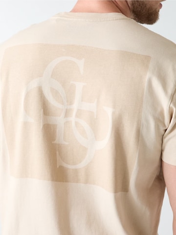 GUESS Shirt 'QUATTRO' in Beige