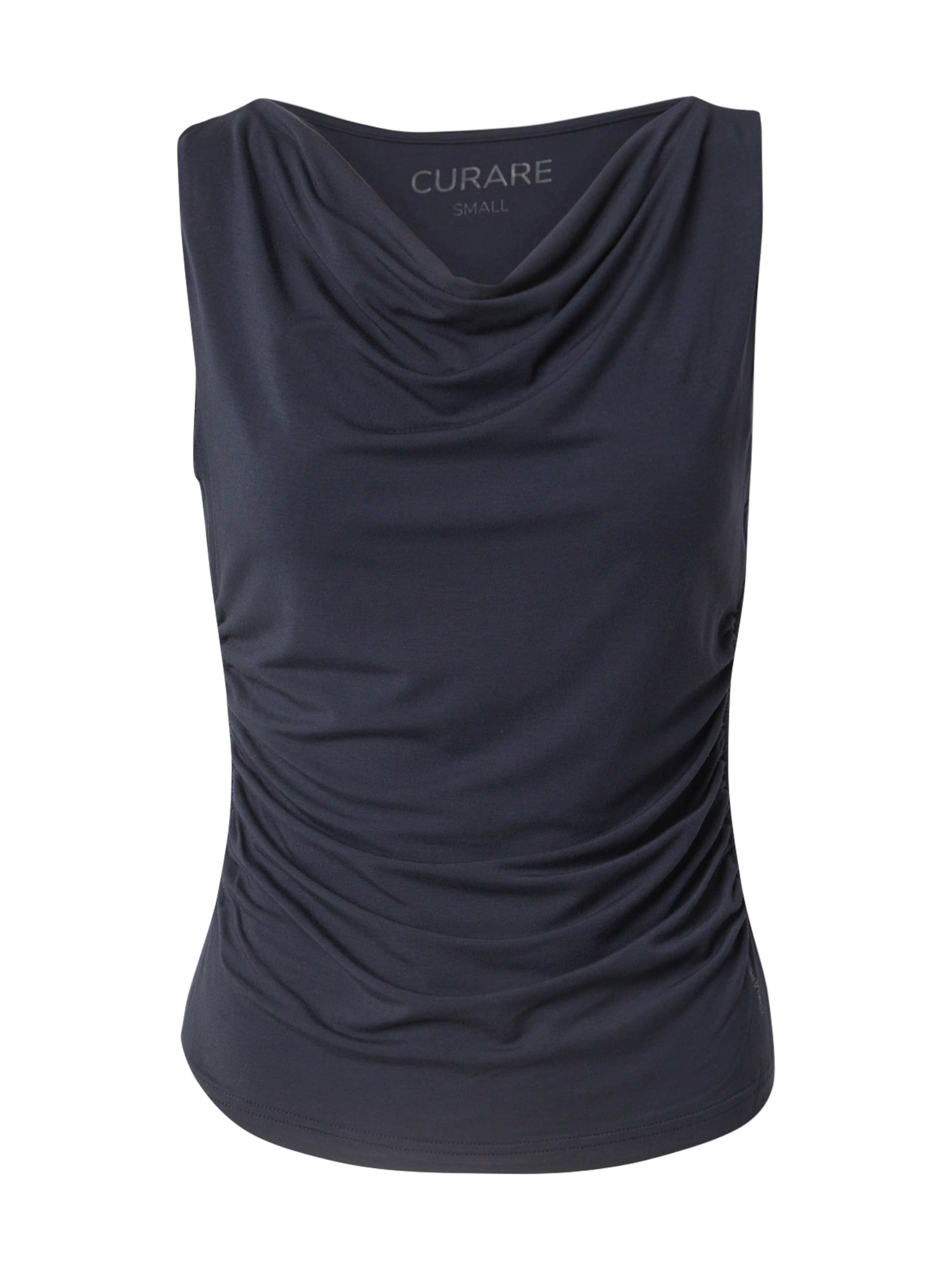 CURARE Yogawear Спортен топ в синьо: отпред