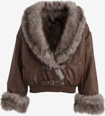 faina - Chaqueta de entretiempo 'Glamour' en marrón: frente