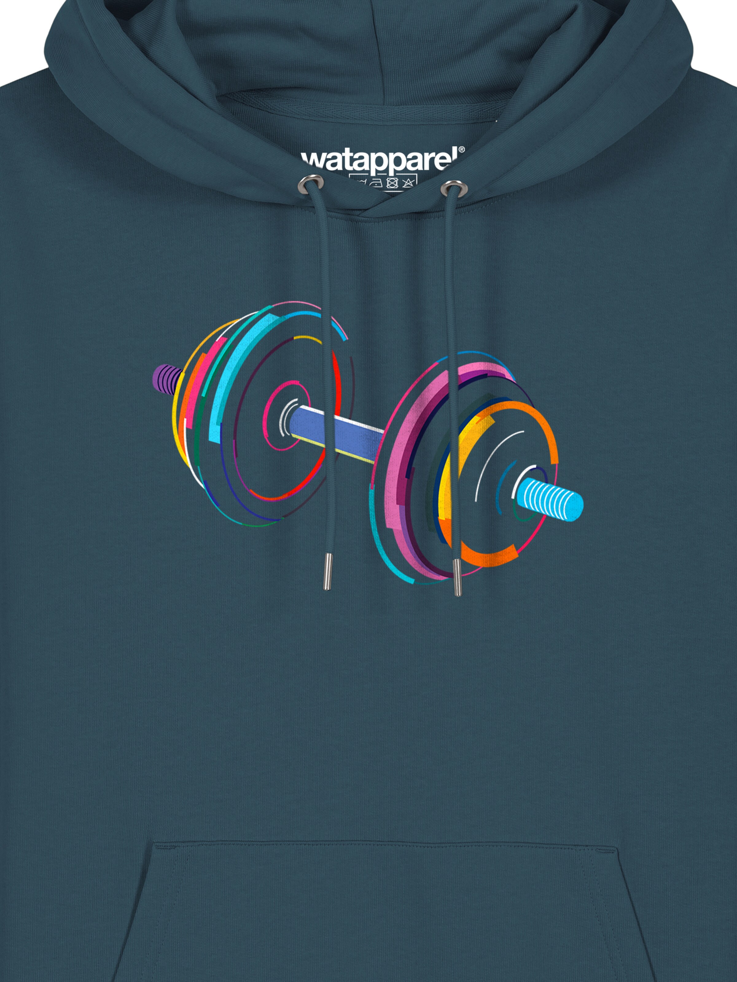 Felpa '80s Hantel' di Watapparel in blu