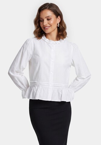 Chemisier faina en blanc : devant