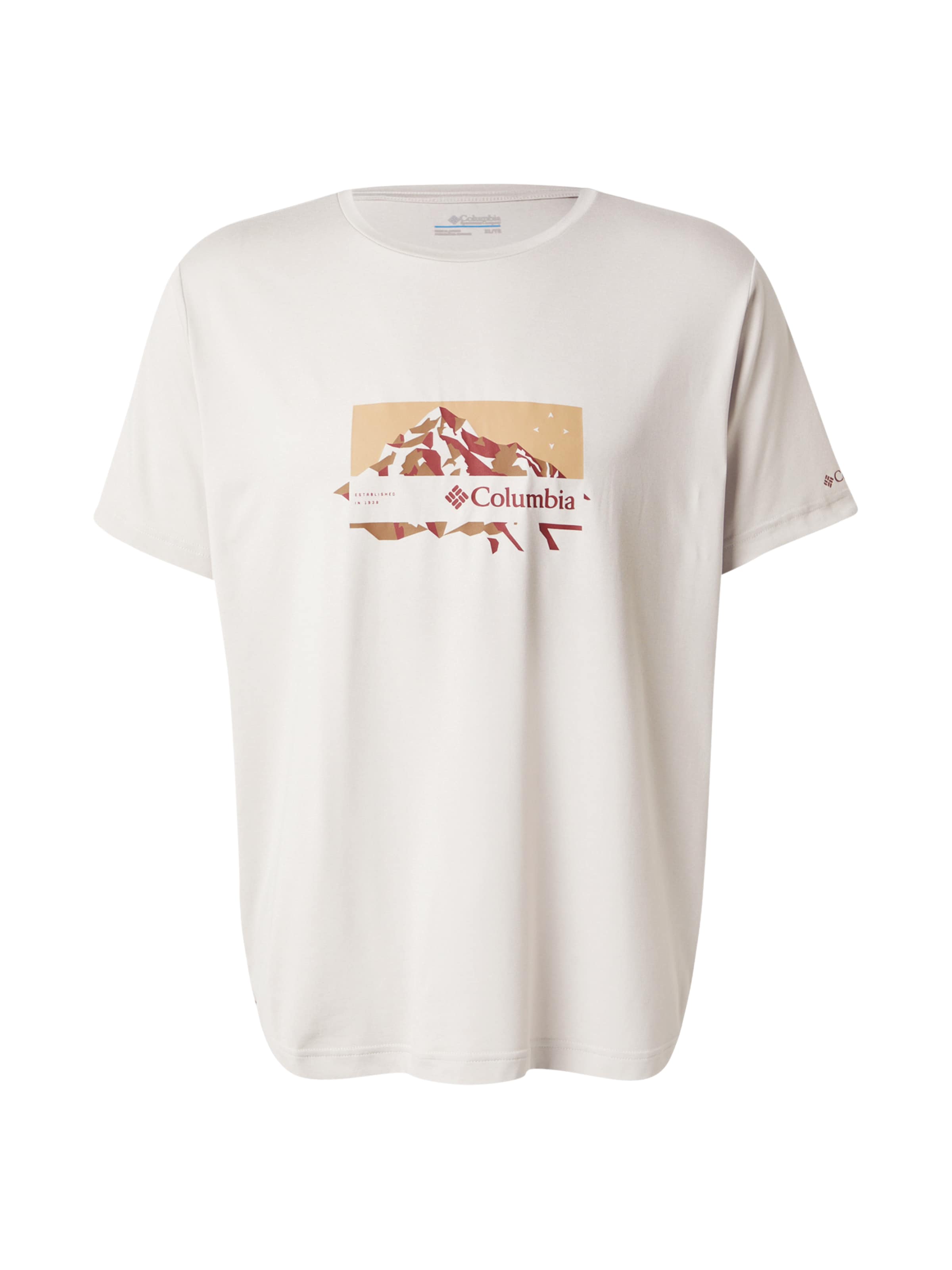 T-Shirt fonctionnel 'Kwick Hike' COLUMBIA en blanc : devant