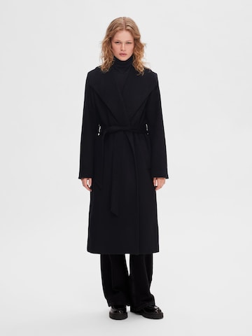 SELECTED FEMME Between-Seasons Coat 'Rosa' in Black