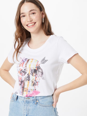 EINSTEIN & NEWTON Shirt 'Arrow Skull' in White: front