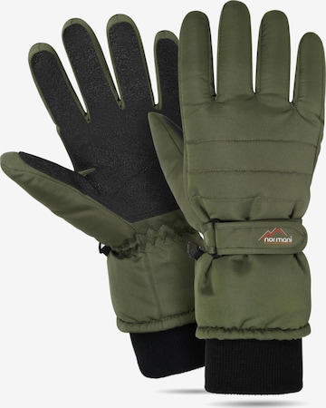 normani Athletic Gloves 'Snowguard ProTect' in Green: front