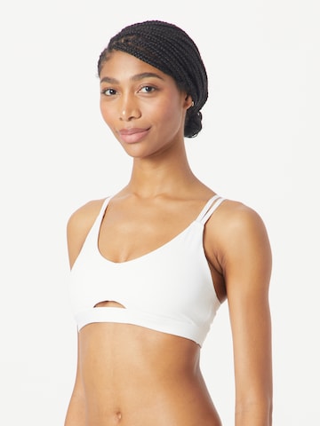 ADIDAS PERFORMANCE Bralette Sports Bra 'Studio Luxe' in White: front