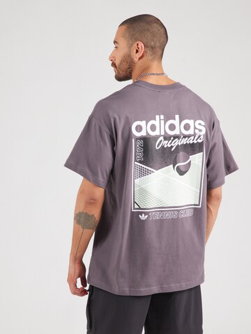 T-Shirt 'TENNIS CLUB' ADIDAS ORIGINALS en gris : devant