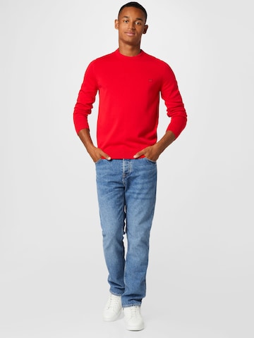 HUGO Red Sweater 'San Cassius-C1' in Red