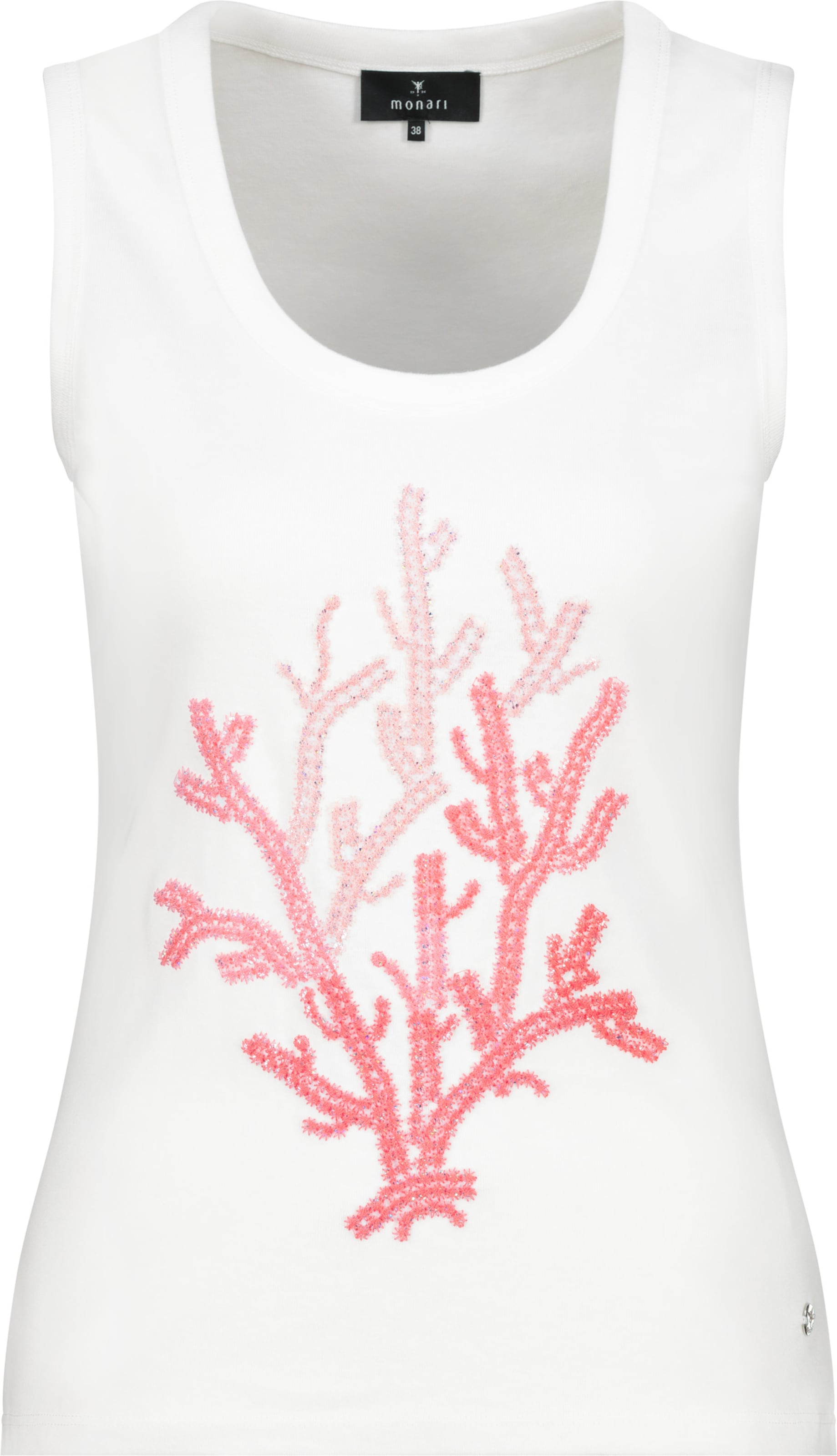 monari Top – bílá: přední strana