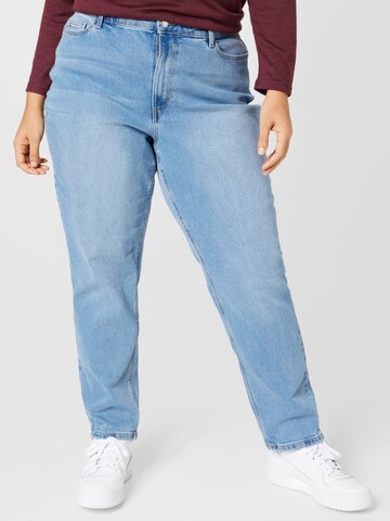Vero Moda Curve Regular Jeans 'VIBA' in Blauw: voorkant
