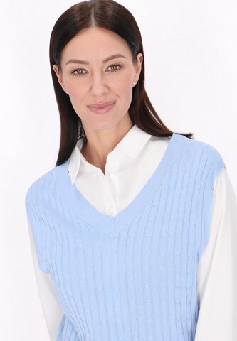 usha BLUE LABEL - Colete de malha 'Everyday Fashion' em azul