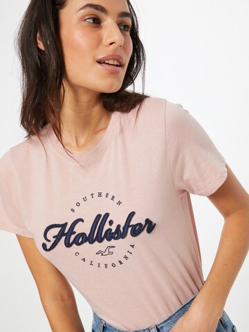 Tricou de la HOLLISTER pe roz