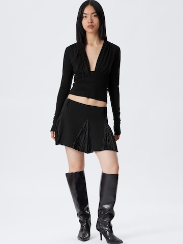 Maglietta 'Aline' di WEEKDAY in nero