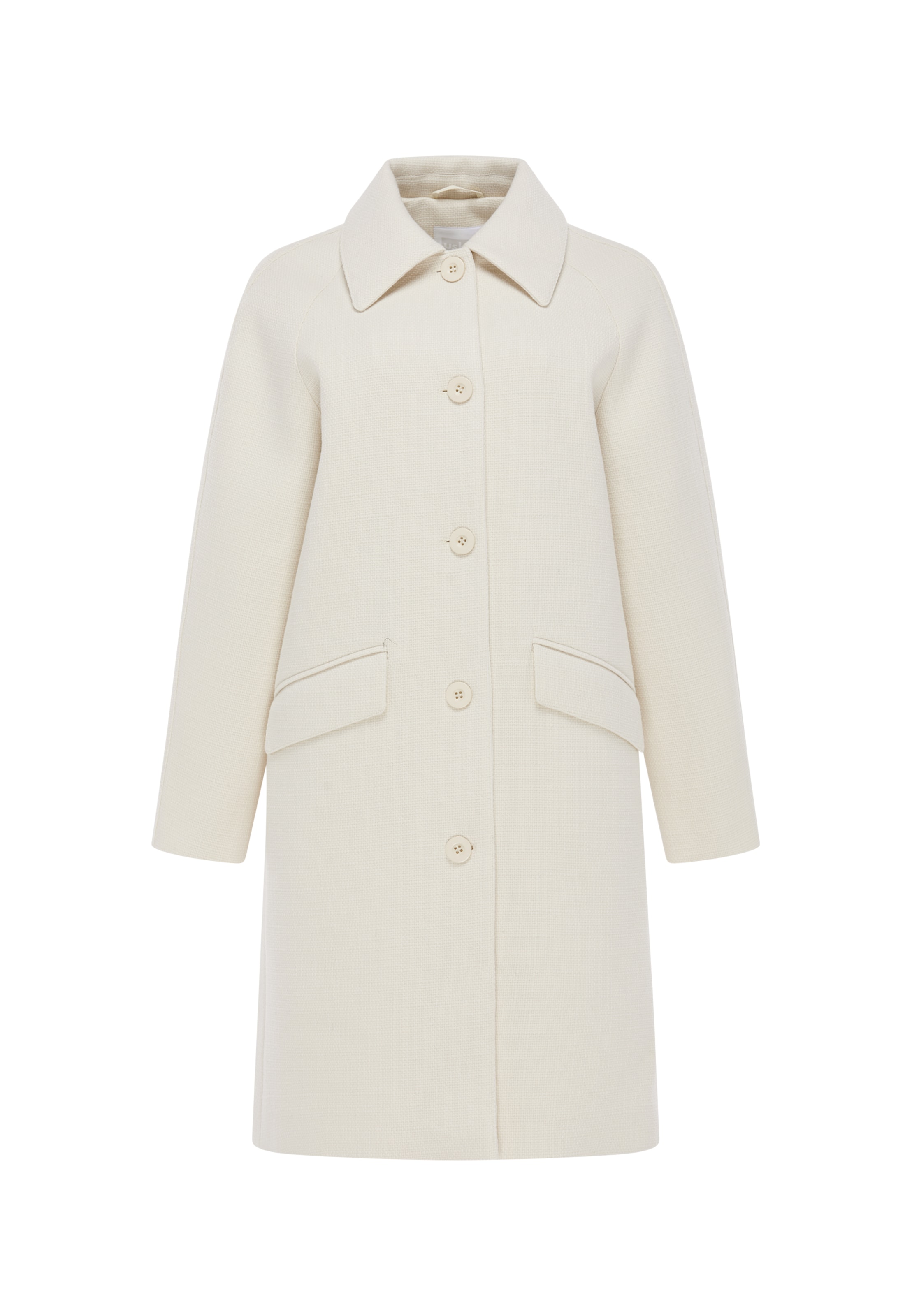 Manteau mi-saison Usha en blanc : devant
