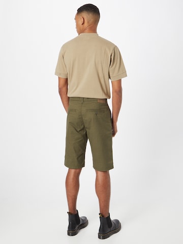 ESPRIT Regularen Chino hlače | zelena barva