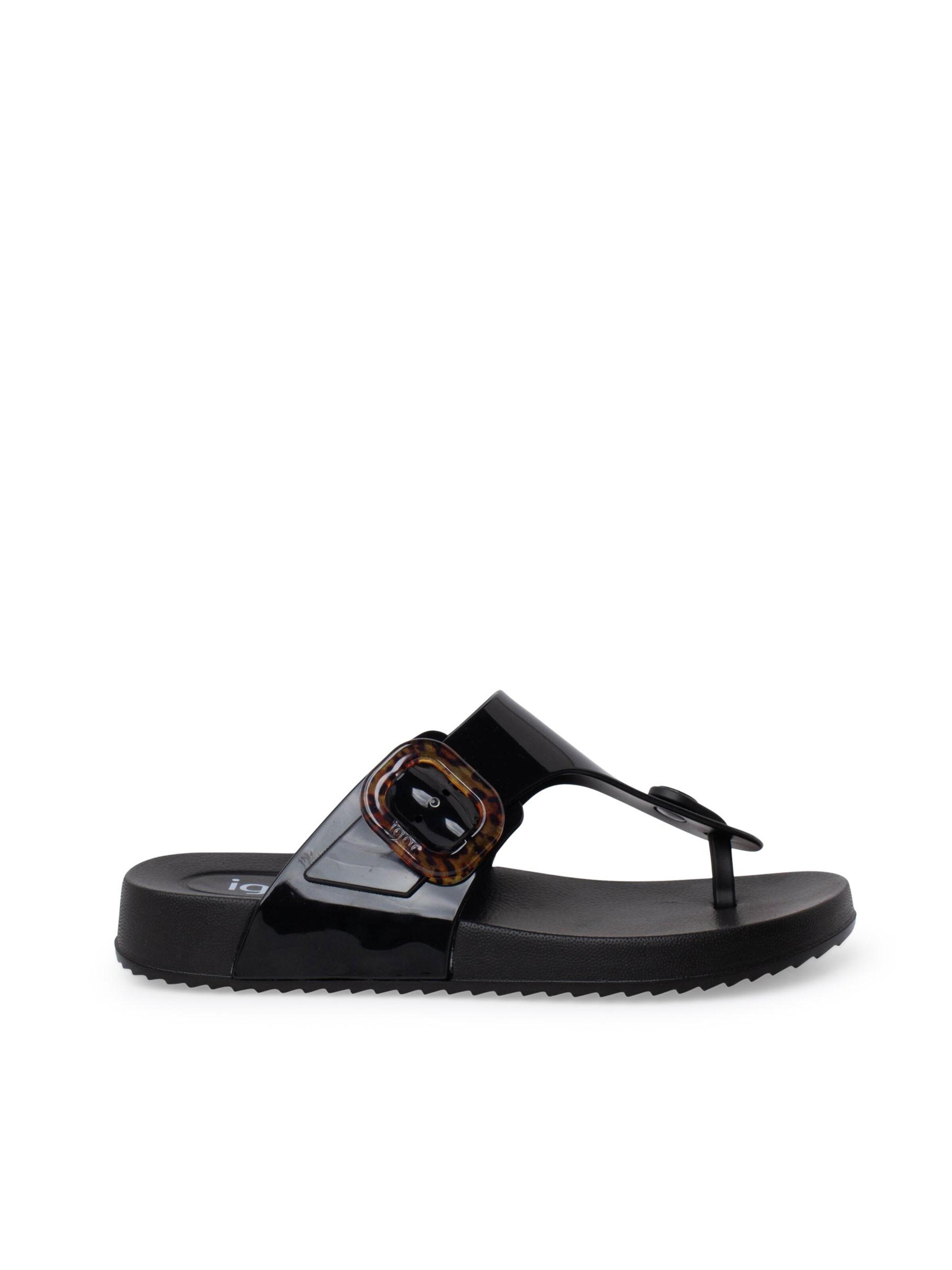 IGOR - Sandalias de dedo en negro: frente