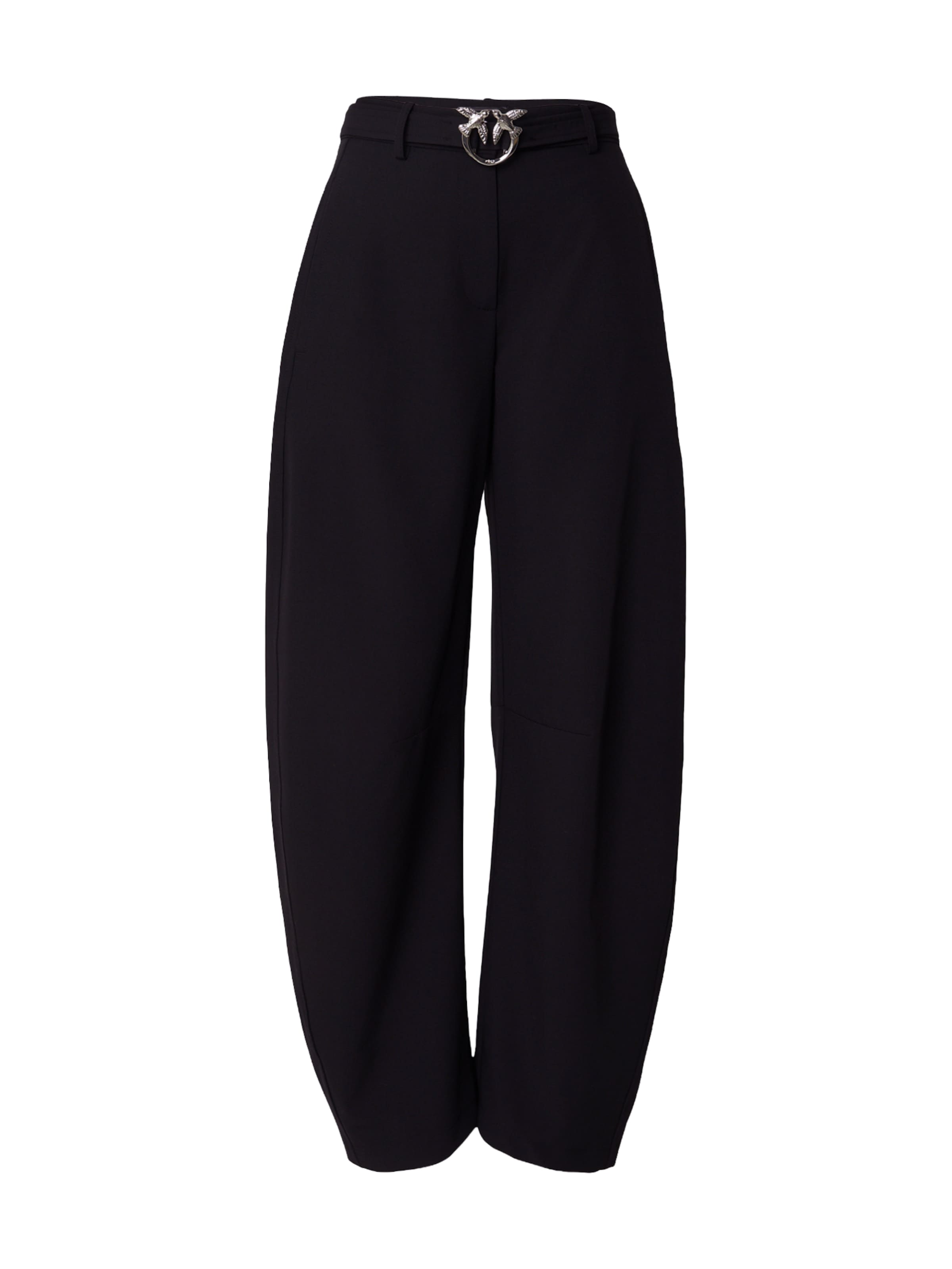 PINKO Barrel Pants 'LEXY' in Black: front