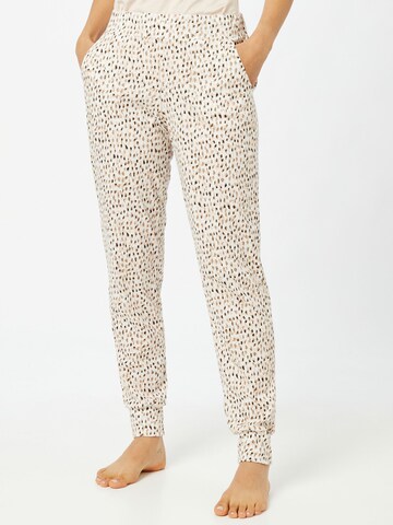 CALIDA Pajama pants 'Favourites Neutrals' in White: front