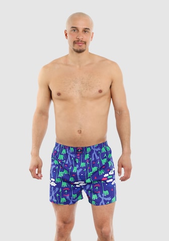 Lousy Livin Boxer shorts 'Dinos' in Blue: front