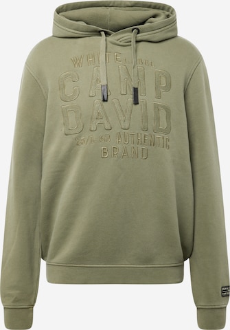 CAMP DAVID Sweatshirt in Green: front