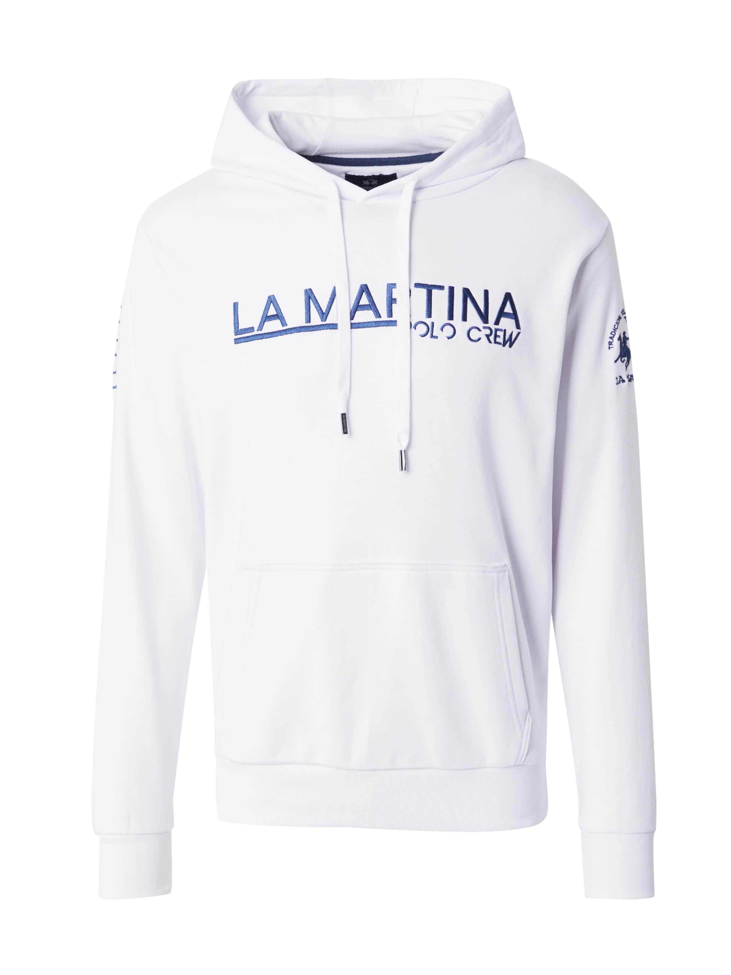 La Martina Sweatshirt in White: front