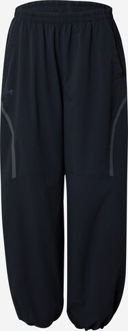 UNDER ARMOUR Tapered Pants 'Unstoppable' in Black: front