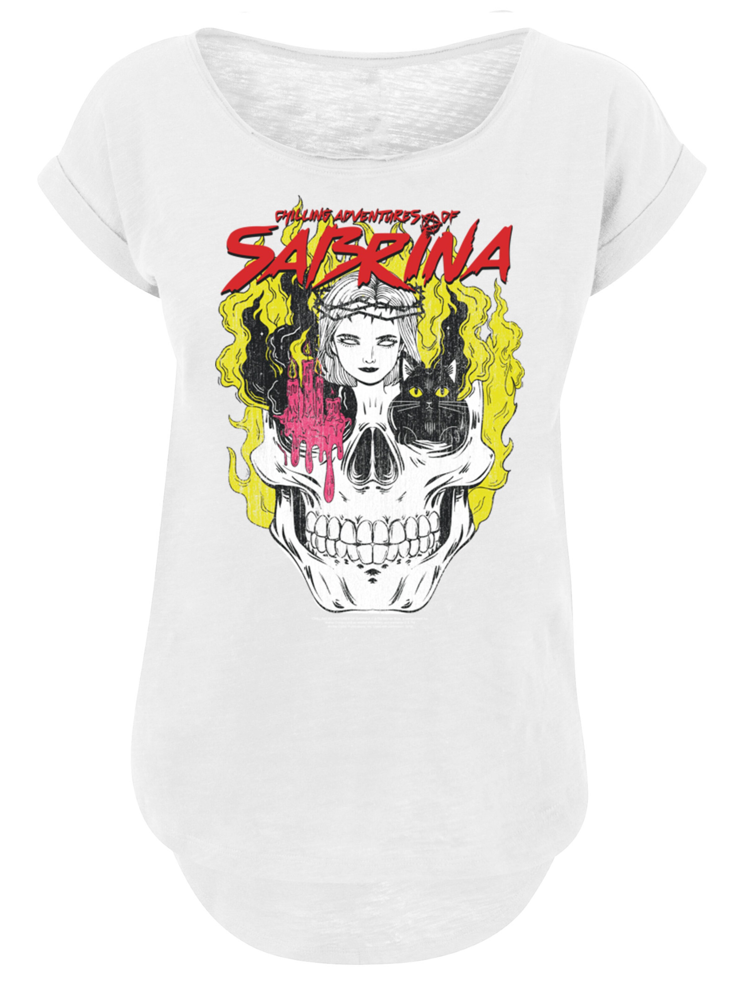 T-shirt 'Sabrina Adventures Of Sabrina' F4NT4STIC en blanc : devant