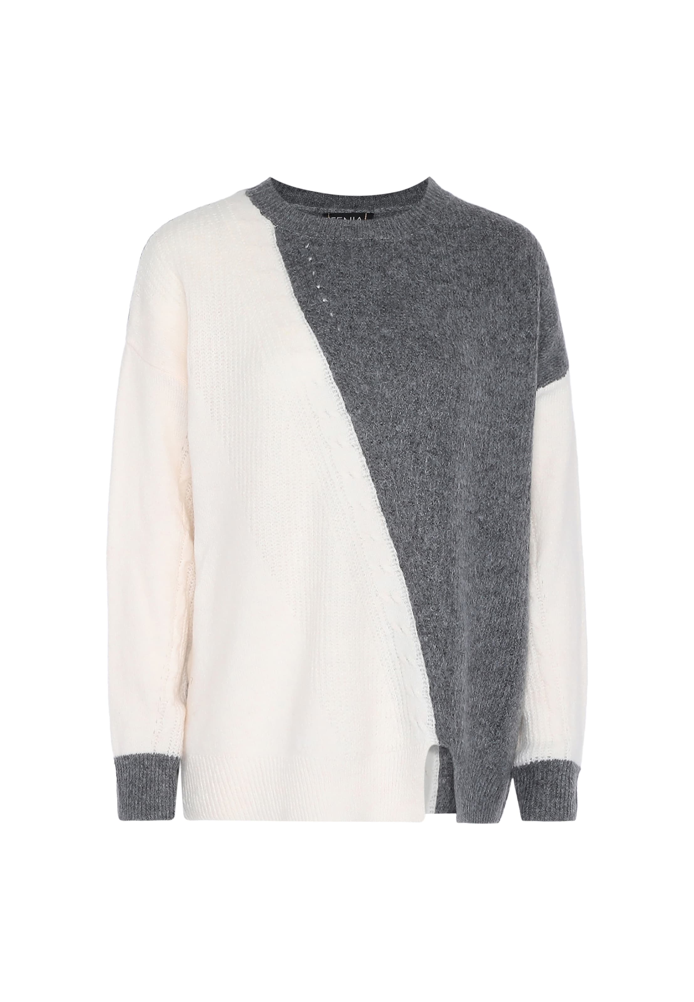 FENIA Pullover in Grau: Vorderseite