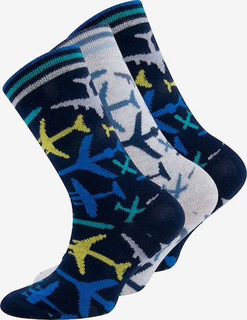 Chaussettes EWERS en bleu : devant