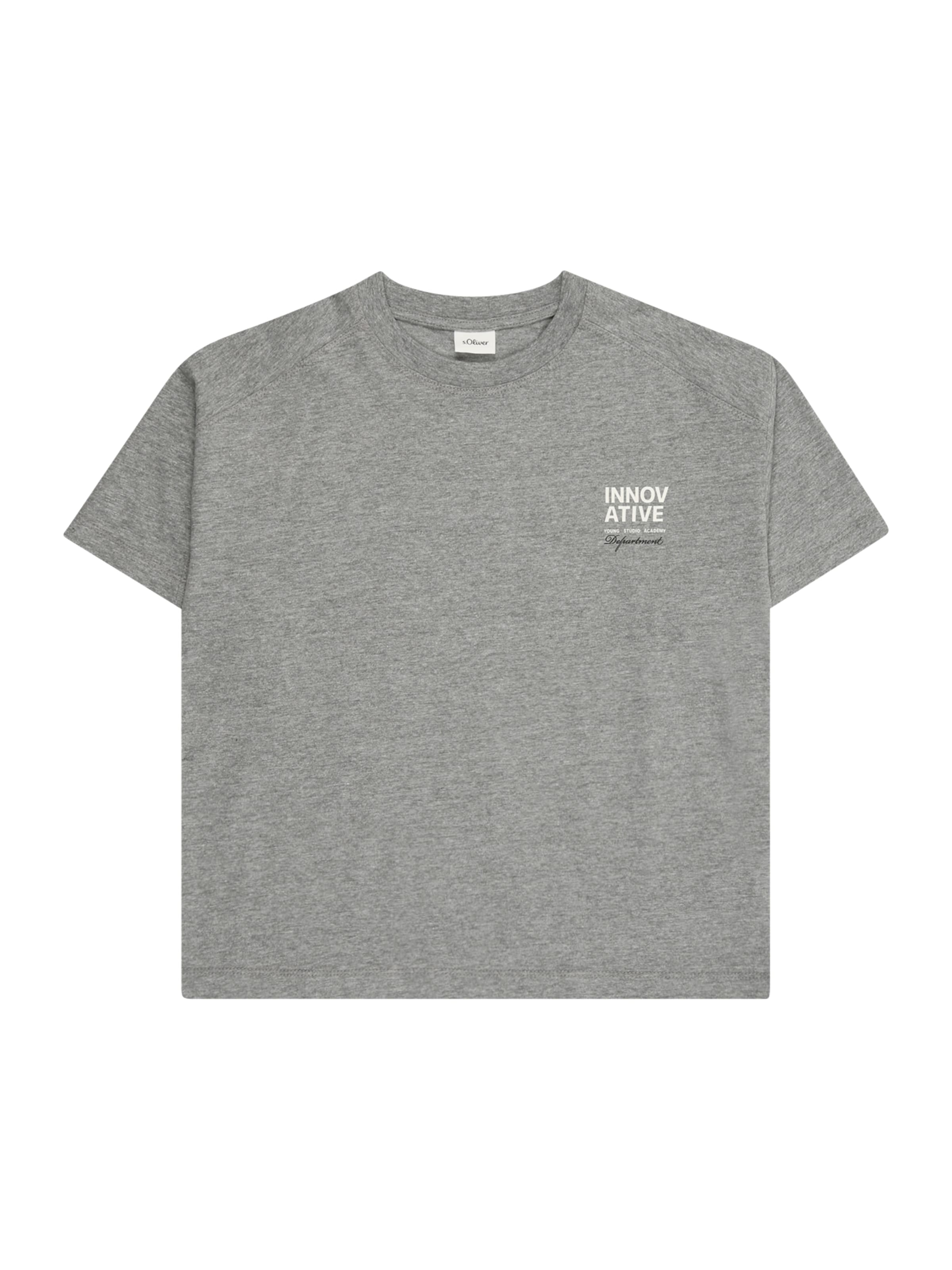 s.Oliver Μπλουζάκι σε γκρι: μπροστά