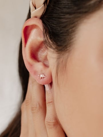 Hey Happiness - Pendientes 'Dino Joy' en oro