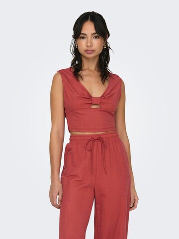 ONLY - Top 'Jany' em vermelho: frente