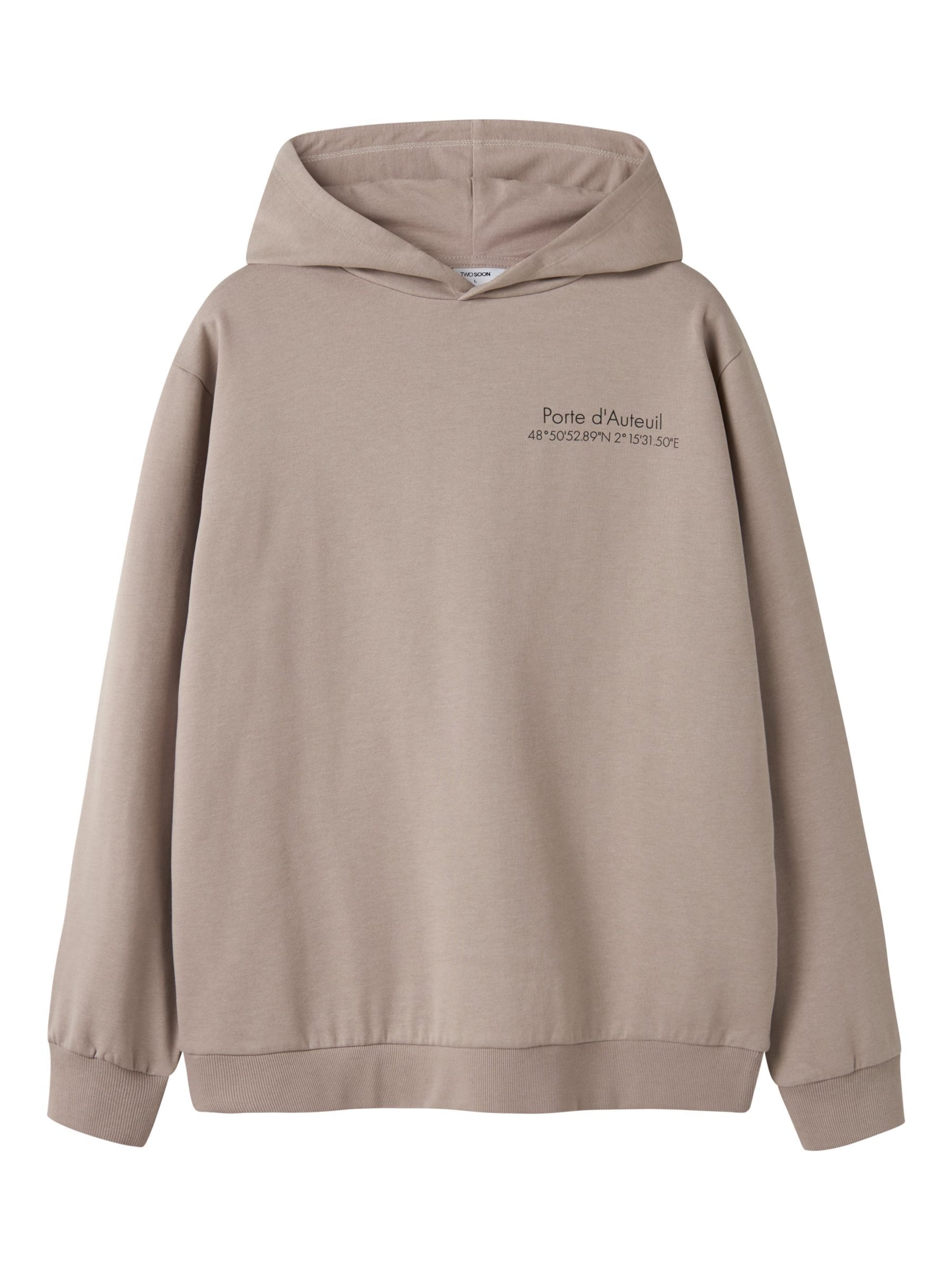 TWO SOON Sweatshirt i beige: forside