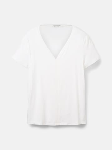 T-shirt TOM TAILOR en blanc : devant