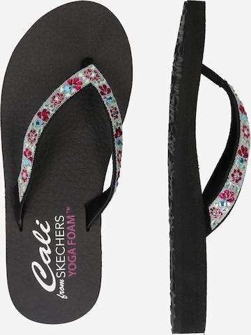 Flip-flops 'Meditation garden bliss' de la SKECHERS pe negru