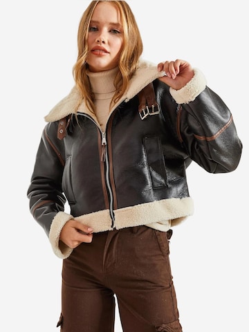 Veste mi-saison Bianco Lucci en noir