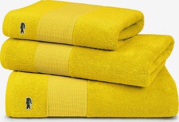 LACOSTE Washcloth 'LE CROCO' in Yellow