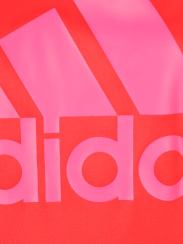 ADIDAS SPORTSWEAR Спортен суитшърт с качулка 'Aeroready Big Logo' в червено