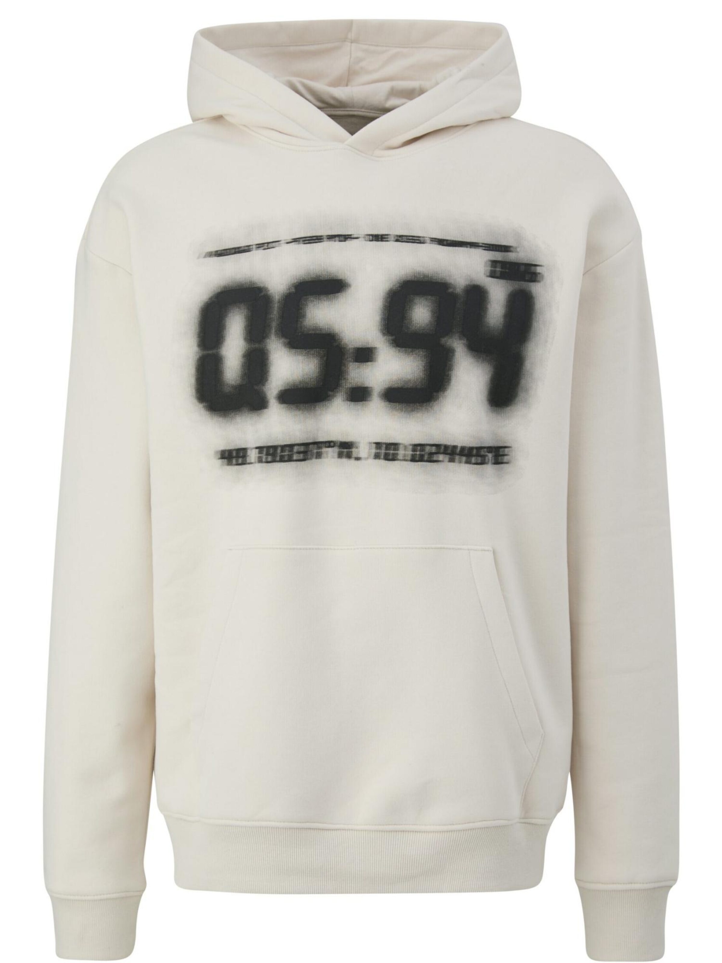 QS Sweatshirt in Beige: front