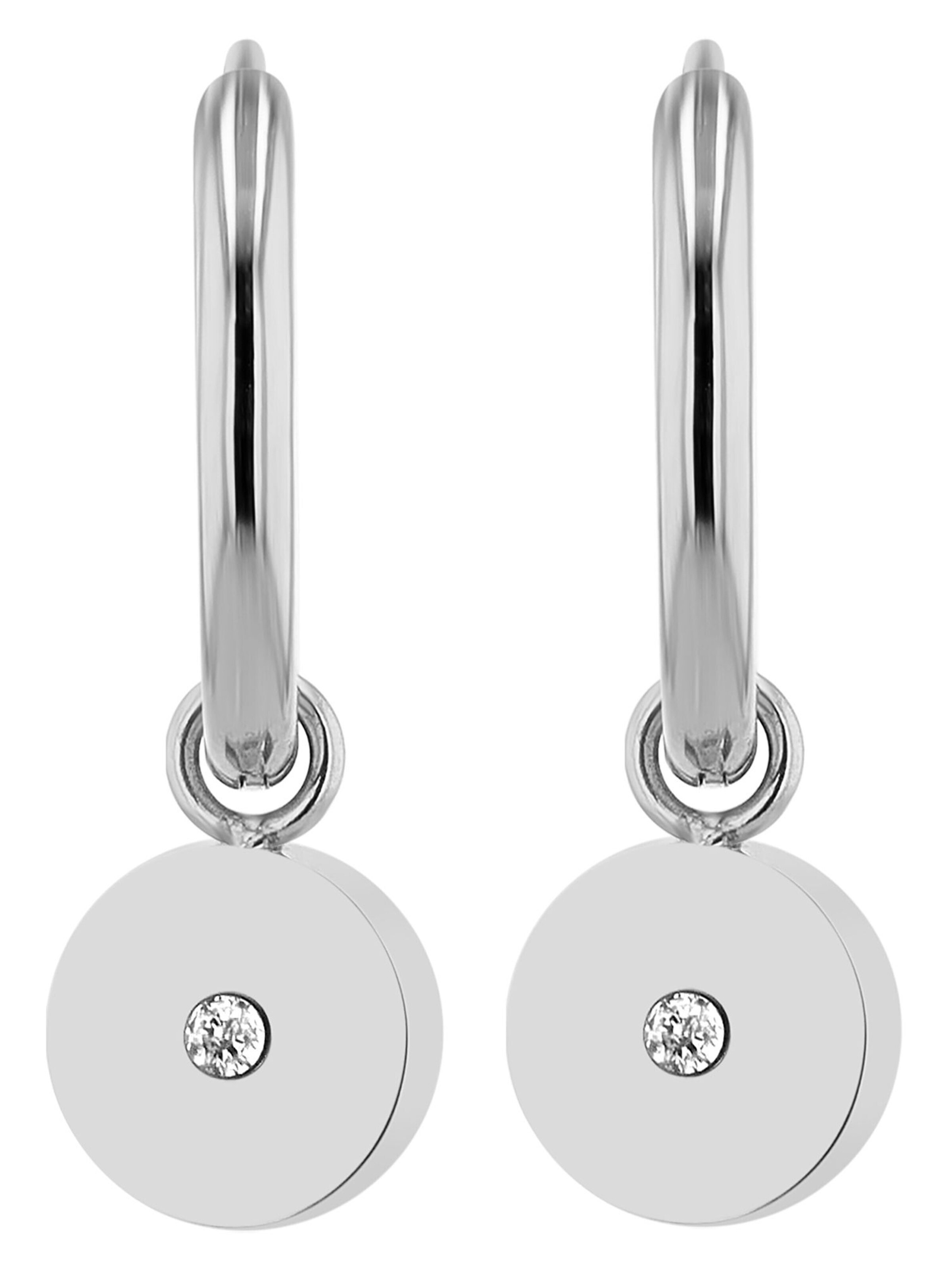 Akzent Earrings 'Stintje, langlebig' in Silver: front